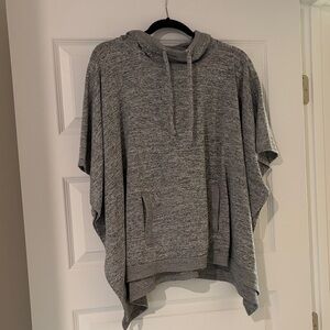 90 Degree By Reflex Gray Hooded Sweatshirt